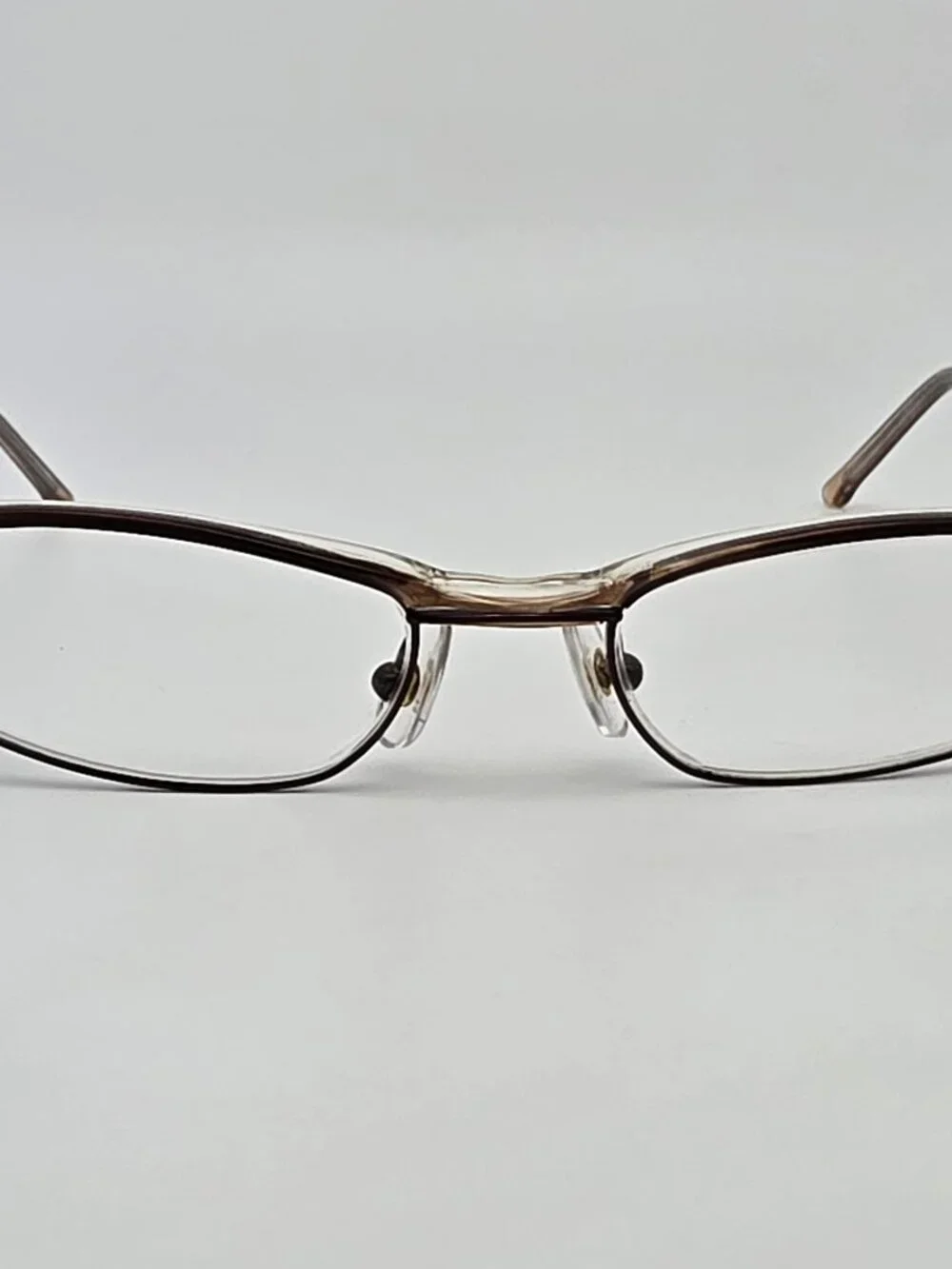 Guess GU4136 TO Brown Crystal Cat Eye Eyeglasses Frame w Flexhinge and Case 47mm